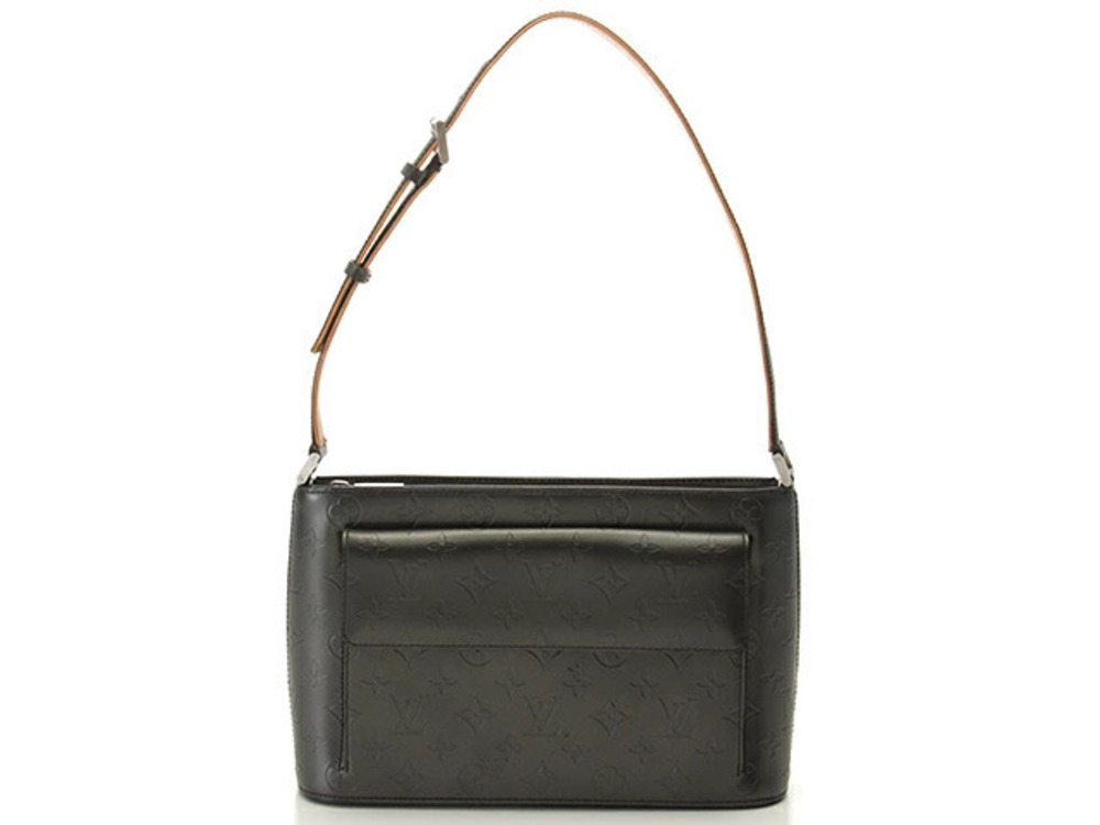 LOUIS VUITTON Shoulder Bag Monogram Matte Alston Noir Black